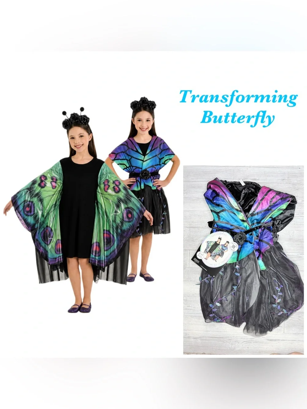 Transforming butterfly Halloween costume dress dress up cosplay